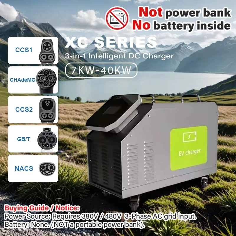 480V 3 Phase AC Power Input 7k - Portable Dc Fast Charger 20Kw Ccs2 ulasan dan harga